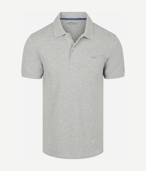 Piqué polo grijs