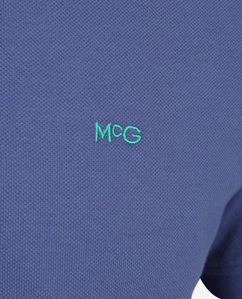 Piqué polo indigo