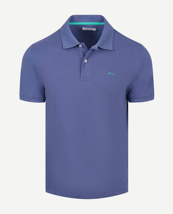 Piqué polo indigo