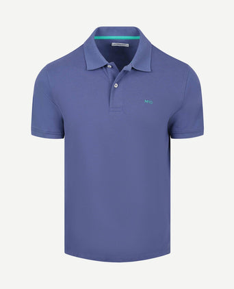 Piqué polo indigo