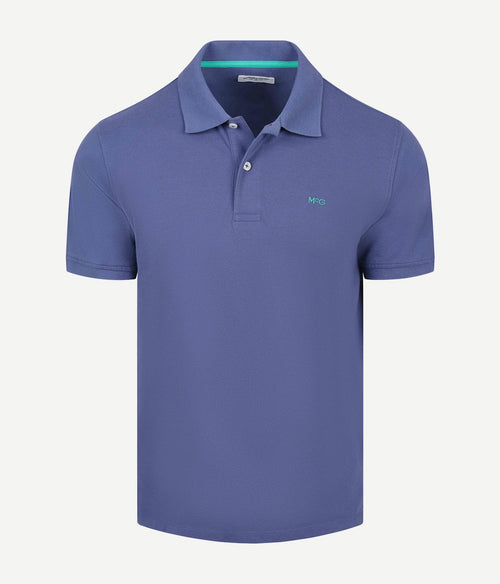 Piqué polo indigo