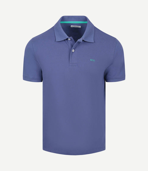 Piqué polo indigo