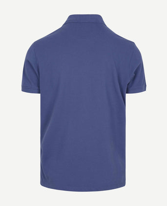 Piqué polo indigo