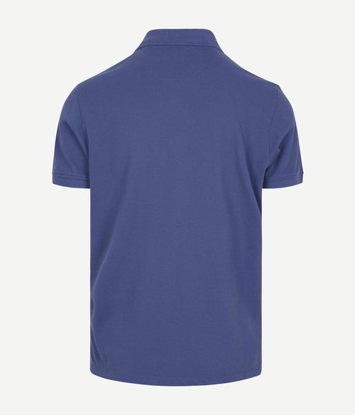 Piqué polo indigo