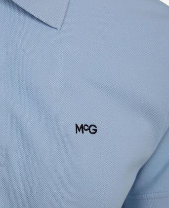 Piqué polo lichtblauw