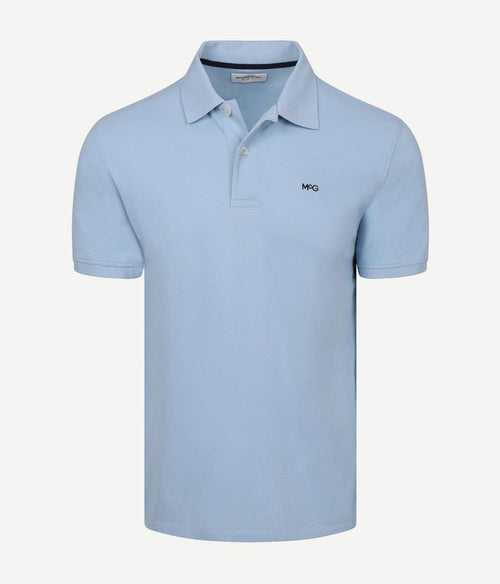 Piqué polo lichtblauw
