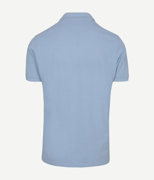 Piqué polo lichtblauw