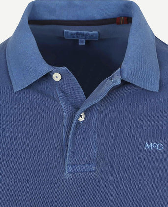 McGregor piqué polo medium blauw | Regular-fit