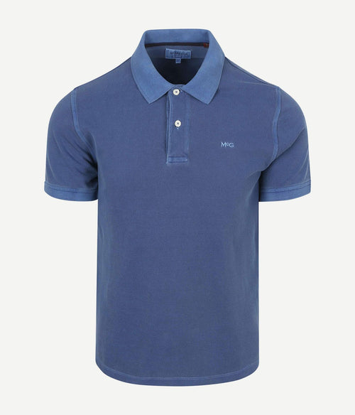 Piqué polo medium blauw
