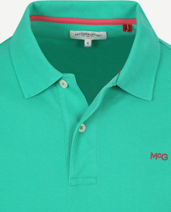 Piqué polo medium groen