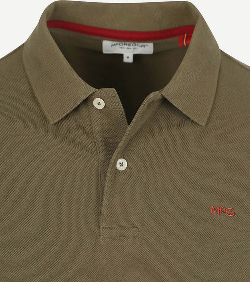 McGregor piqué polo olijfgroen | Regular-fit