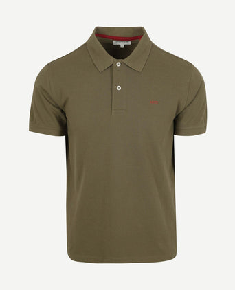Piqué polo olijfgroen
