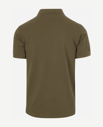 Piqué polo olijfgroen