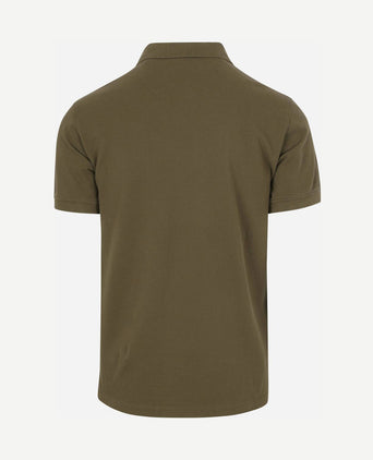 Piqué polo olijfgroen