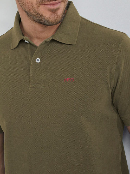 McGregor piqué polo olijfgroen | Regular-fit