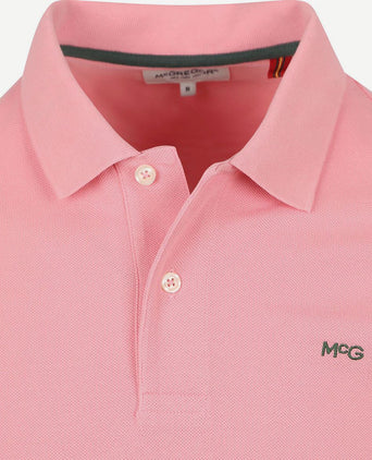 Piqué polo roze