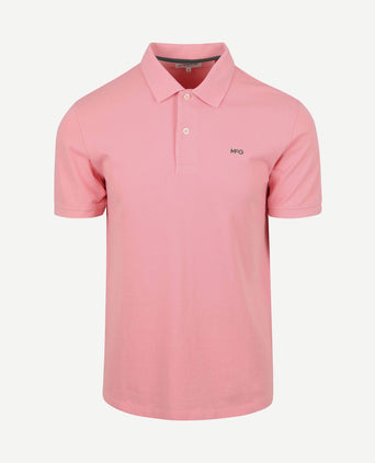 Piqué polo roze