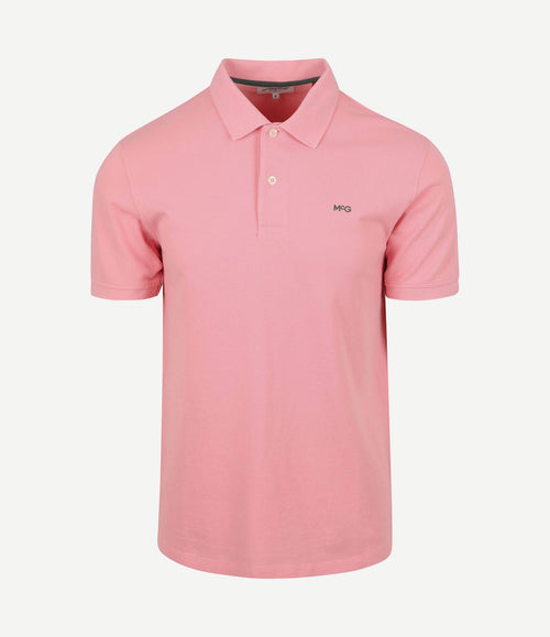 Piqué polo roze