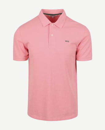 Piqué polo roze