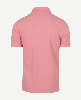 Piqué polo roze