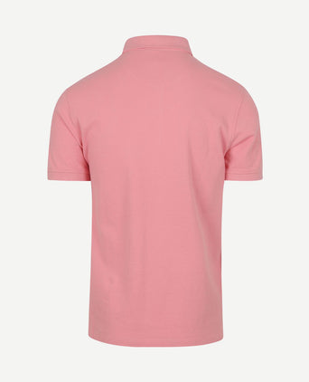 Piqué polo roze