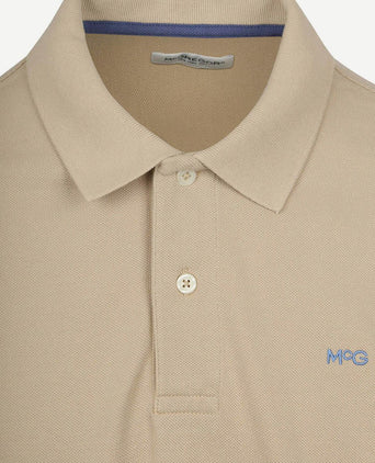 Piqué polo sand