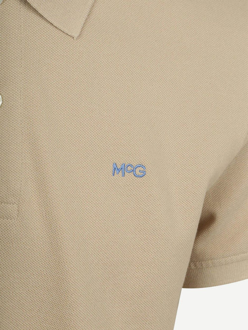 Piqué polo sand