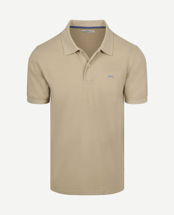 Piqué polo sand