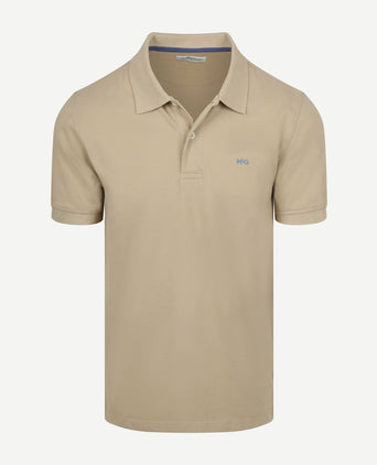 Piqué polo sand
