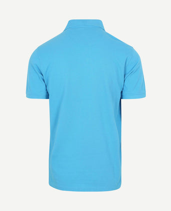 Piqué polo sea blauw