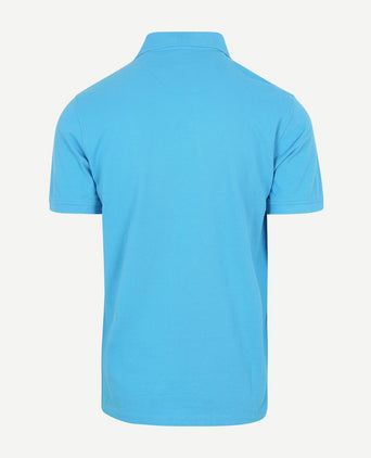 Piqué polo sea blauw