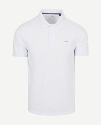 Piqué polo wit