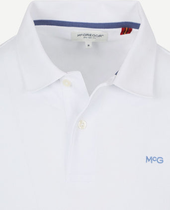 Piqué polo wit