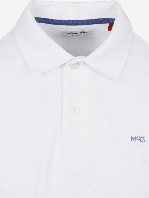 Piqué polo wit