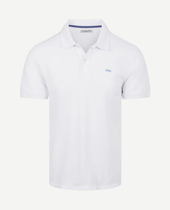 Piqué polo wit