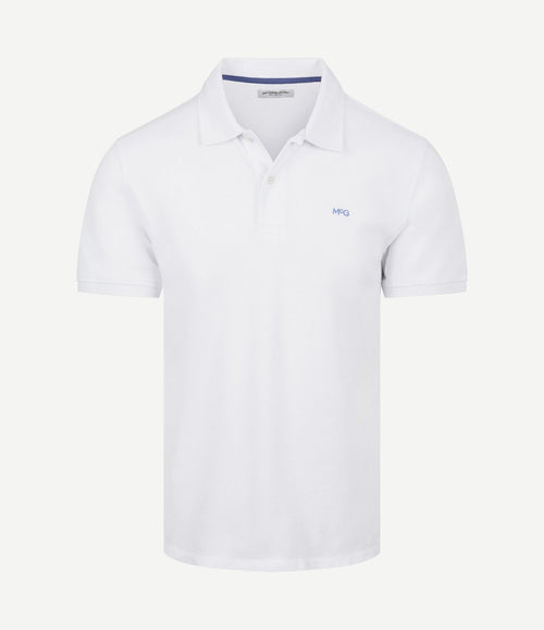 Piqué polo wit