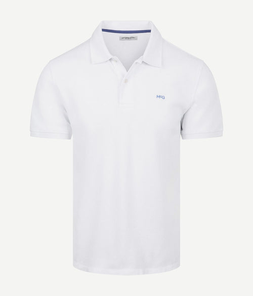Piqué polo wit