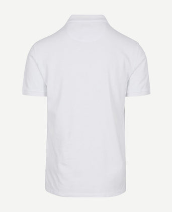 Piqué polo wit