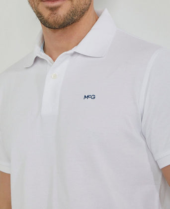 Piqué polo wit