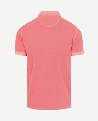 Piqué polo coral
