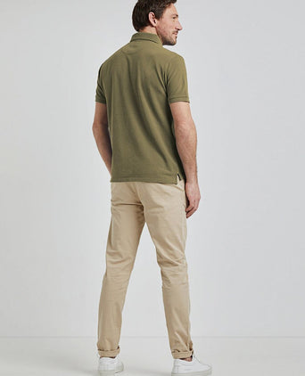 Piqué polo olijfgroen
