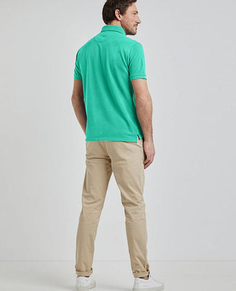 Piqué polo medium groen