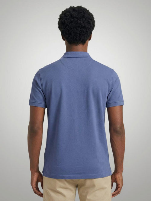 Piqué polo indigo