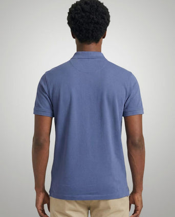Piqué polo indigo
