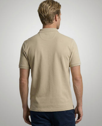 Piqué polo sand