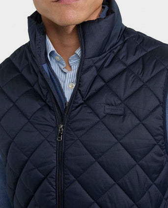 Quilted bodywarmer donkerblauw