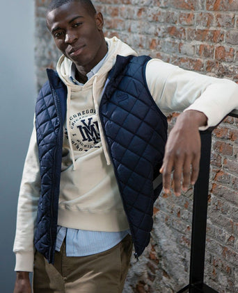 Quilted bodywarmer donkerblauw