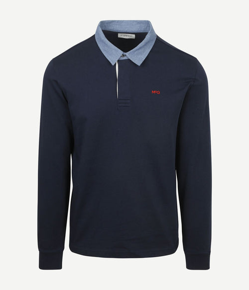 Rugbyshirt donkerblauw
