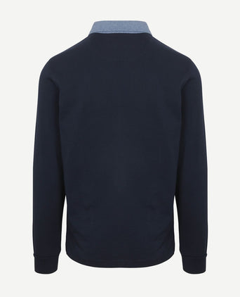 Rugbyshirt donkerblauw