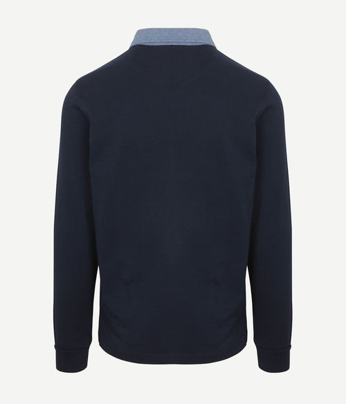 Rugbyshirt donkerblauw